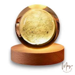 Lampara esfera de cristal 3D
