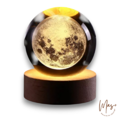 Imagen de Lampara esfera de cristal 3D
