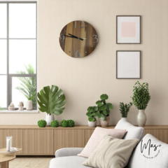 Reloj de Pared Calado, terminacion Guayabira