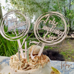 Topper Personalizado para cumpleaños - Mas+ Deco & Gift