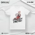 PLAYERA BLANCA DE ALGODON STAY CALM STAR HIGH DOKII.MX