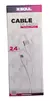 CABLE DE DATOS SOUL USB TIPO C 1 METRO BLANCO