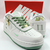 Air Force 1 Sombra - Branco/Verde- Premium na internet