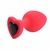 PLUG ANAL DE CORAÇÃO EM SILICONE P - comprar online