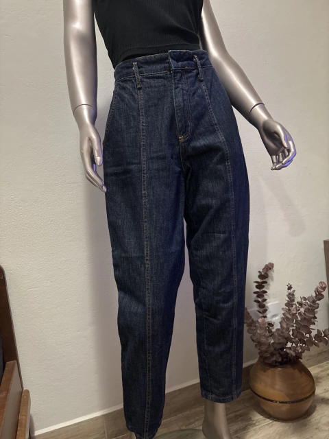 Calça Jeans Cenoura Escura AK 36 Acompanha Cinto