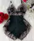 Baby Doll Luxo Preto e Branco