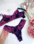 Conjunto Luxo sem Bojo Azul Marinho e Rosa