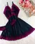 Camisola Luxo Preta e Roxo