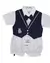 Conjunto Colete Marinheiro Branco/Azul