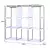 Guarda Roupa Portátil Dobrável Organizador De Armário de Roupa Multifuncional Guarda Roupa Grande Multiuso - comprar online