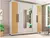 Guarda-roupa Casal com Espelho 6 Portas 4 Gavetas Araplac Braga - Utilidades Casa e Lar