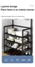Cabide de roupas multi-camada sapato rack porta diy chapéu e sapatos prateleira simples piso-pé sala de estar organizador cremalheiras de armazenamento