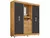 Guarda-roupa com Espelho 4 Portas 4 Gavetas Araplac Pequim - comprar online