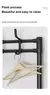 Cabide de roupas multi-camada sapato rack porta diy chapéu e sapatos prateleira simples piso-pé sala de estar organizador cremalheiras de armazenamento