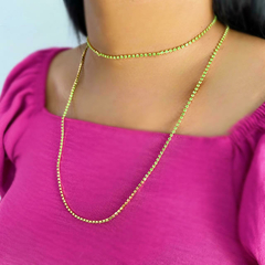 Choker Riviera Cristais Verdes - comprar online