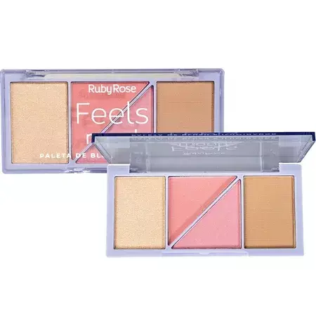 Ruby rose - paleta de blush e iluminador - comprar online