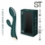 LUXURY DARK GREEN VIBRO 3 - Doble estimulador