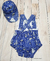 "Jardineira Conforto + boné: Estilo e Bem-Estar para o Seu Bebê!" " (Náutico azul claro ) - UM TICO