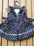 "O Queridinho das Mamães: Vestido Mini Princesa Azul com Poá Branco – Conforto e Estilo para Sua Pequena!" - comprar online