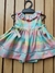 "O Queridinho das Mamães: Vestido Mini Princesa Xadrez colorido – Conforto e Estilo para Sua Pequena!"