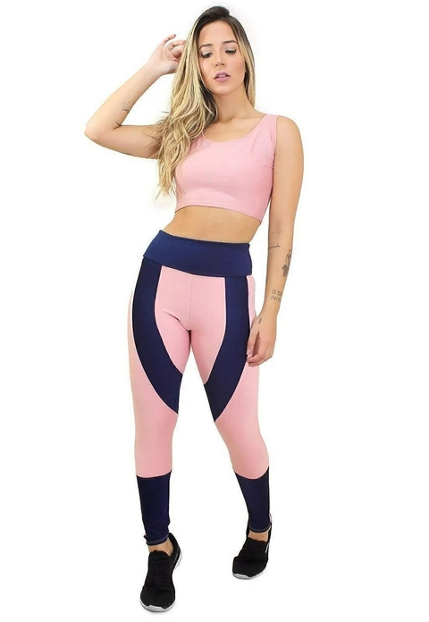 Calça Legging e Cropped CandyPower Conjunto | REF: LX15