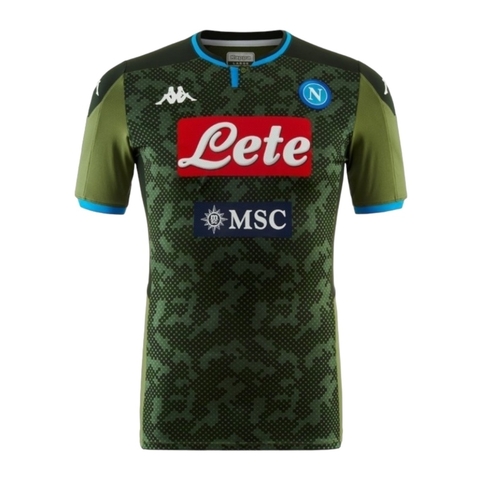 Camisa Retrô Napoli II 2019/20 - Masculina Kappa - Verde com detalhes em azul