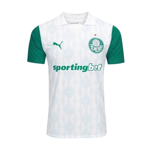 Camisa Palmeiras II 25/26 - Torcedor Puma Masculina - Branca e verde