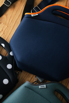 Lunchera Térmica de Neoprene Azul - tienda online