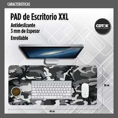 Desk Pad Camuflado Gris (84 x 38 cm) - comprar online