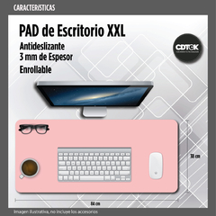 Desk Pad Liso (84 x 38 cm) Rosa - comprar online