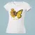 Imagem do Camiseta Feminina De Borboleta Flor Girassol Baby Look Leve 100% Algodão