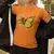Camiseta Feminina De Borboleta Flor Girassol Baby Look Leve 100% Algodão - comprar online