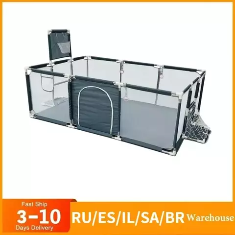 Cercadinhos para bebês com anéis de tração, playground interno para bebês