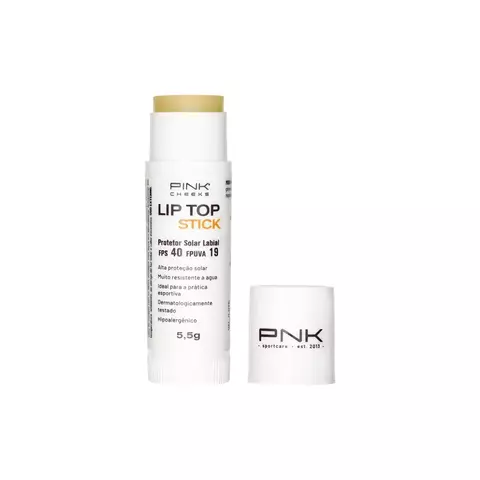 Protetor Solar Labial FPS40 Lip Top Stick Incolor - Pink Cheeks