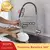 Torneira de cozinha gourmet com spray articulado para fácil uso na internet
