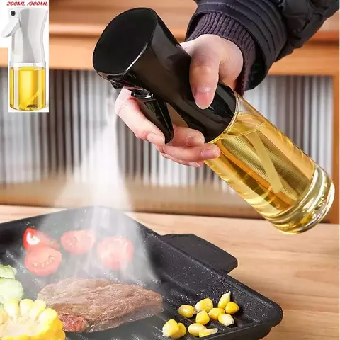 Garrafa de óleo spray para cozinha, dispensador de azeite 200ml e 300ml