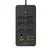 extensão elétrica com material retardador de chama tomada USB 100-220V controle total com botão - loja online