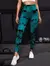 Legging Levanta Bum Bum Mármore Cintura Alta Academia Treino