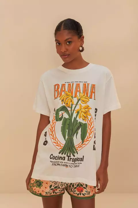 T Shirt Inspiração Farm 100% Algodão - BANANA COCINA TROPICAL - comprar online