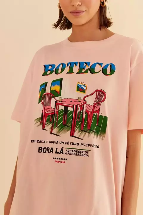 T Shirt Camiseta Inspiração Farm 100% Algodão - Boteco Rosa - comprar online