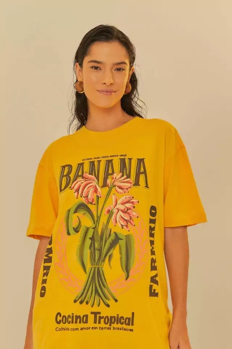 T shirt Camiseta Inspiração Farm 100% Algodão - Banana