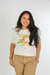 Camiseta Feminina Estampa Jardim de Pêssegos