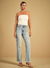 Calça Jeans Reta Cintura Alta - Vivolle
