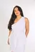 Vestido Curto Ombro Só em Linho Branco - comprar online