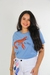 Camiseta Feminina Estampa de Lagosta na internet