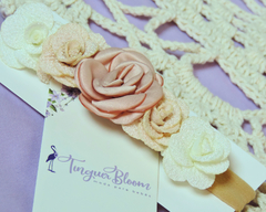 Faixa de cabelo para bebês - Flores