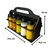 Porta Tempero MDF C/ 10 Potes Plástico 130ml Tampa Dosadora - Ortiz Variedades