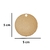 Kit Com 50 Bolachas 5 Cm Com 1 Furo Mdf Crú Círculo Aplique - loja online