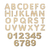 Kit Completo Letras Alfabeto e Números MDF 10cm A-Z 0-9 na internet