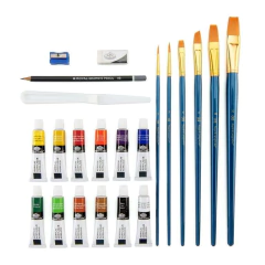 Set de Arte para Acrílico - 25 Piezas - RSET-ART3202 - comprar online